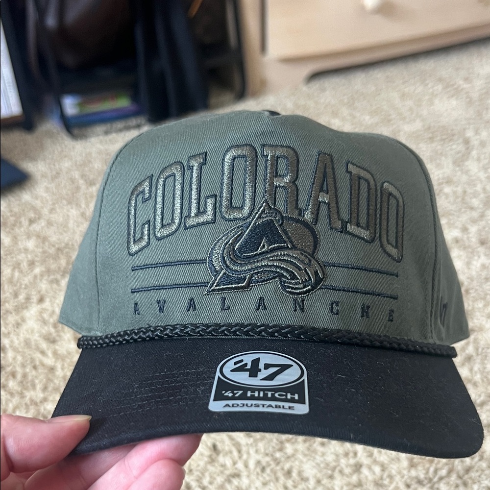 47 Brand Colorado Avalanche Olive and Black Cap